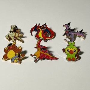 Official Pokemon Collector's Pins Set of 6 (18B)